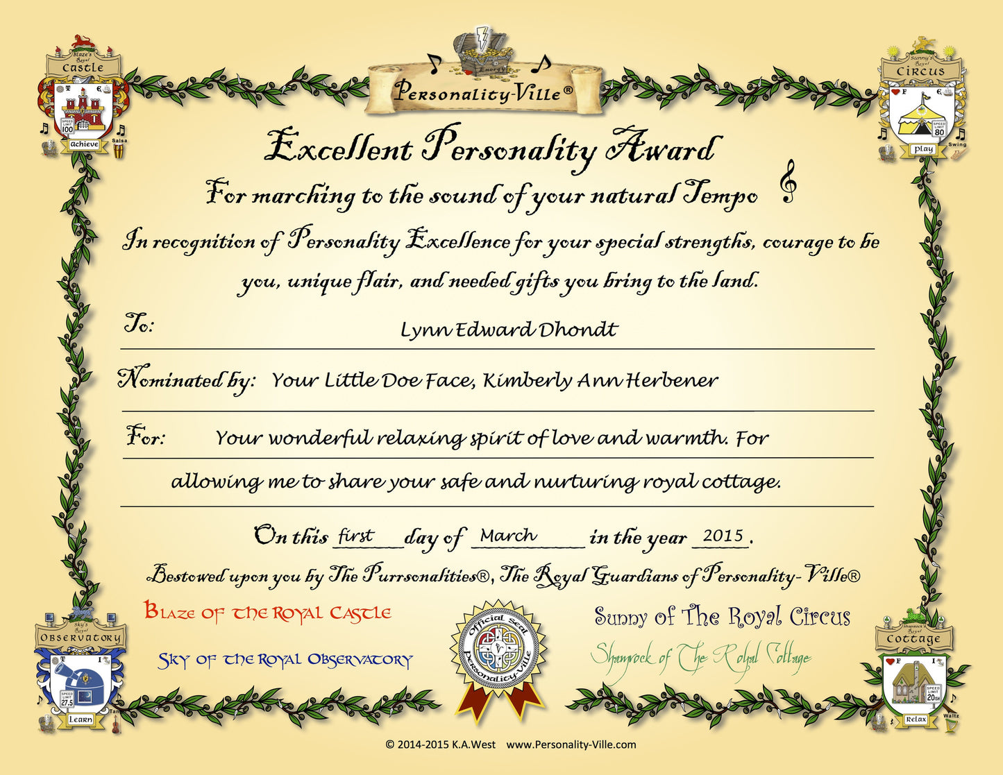 Awards & Recognition (Customized)