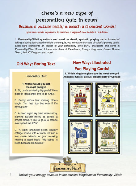 Book TWO (print) -- Personality-Ville Treasure Map to Life! Quiz & Ref