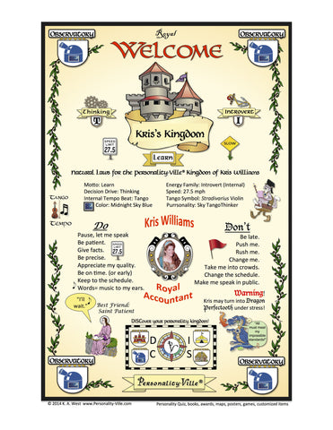 Welcome Door Banner Deluxe Customized with Your Photo (Personality-Ville Kingdom)