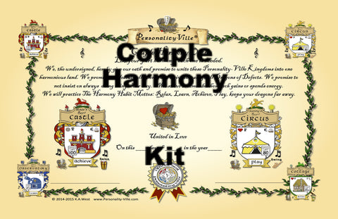 Couple: "Duet Harmony Bundle" | Wedding ~ Anniversary | Book, Map, Card Deck, Harmony Oath
