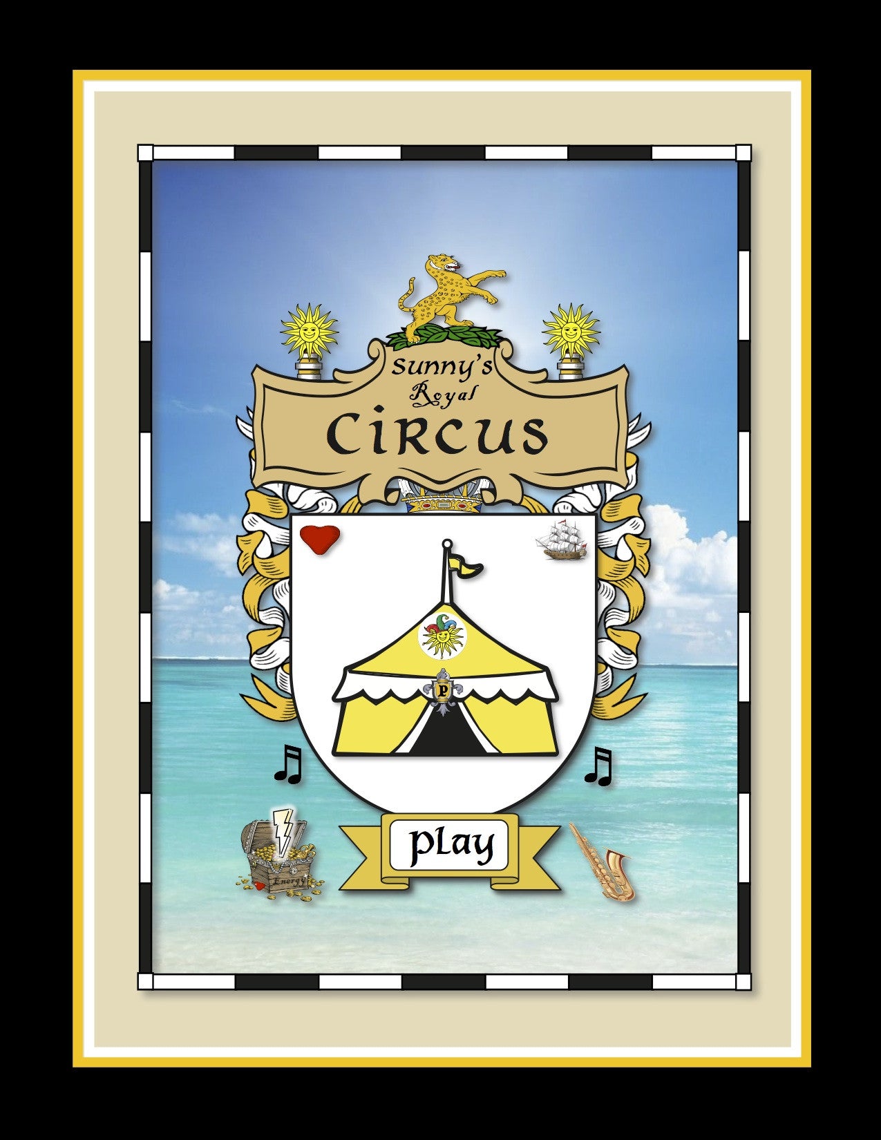 4 Coat-of-Arms Posters (All Personality-Ville Kingdoms)