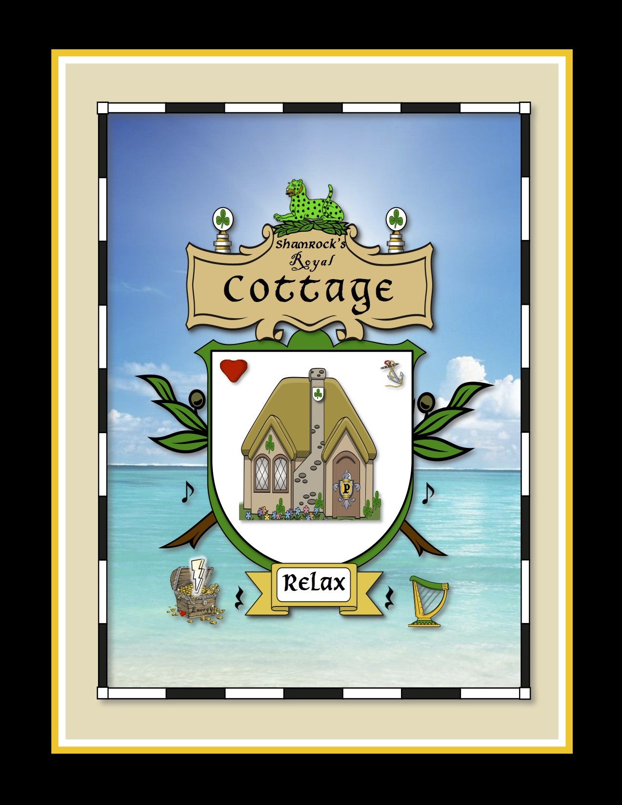 4 Coat-of-Arms Posters (All Personality-Ville Kingdoms)