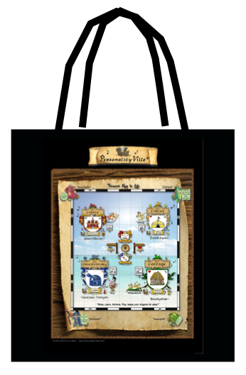 Tote of Personality-Ville Map & Your Kingdom! ($34) Two-Sided
