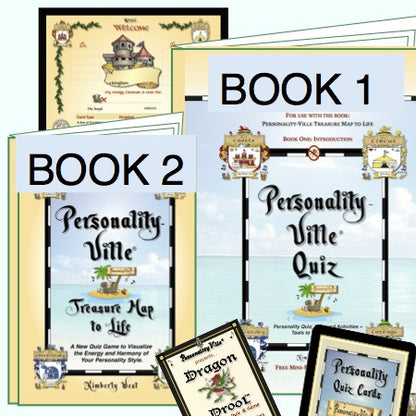 Personality-Ville Quiz-Game Deluxe Bundle (Book 1, 2 & Cards)