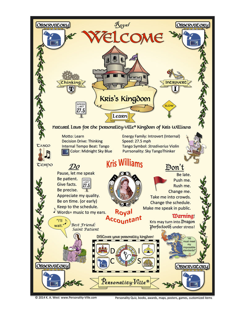 Welcome Door Banner Deluxe Customized with Your Photo (Personality-Ville Kingdom)